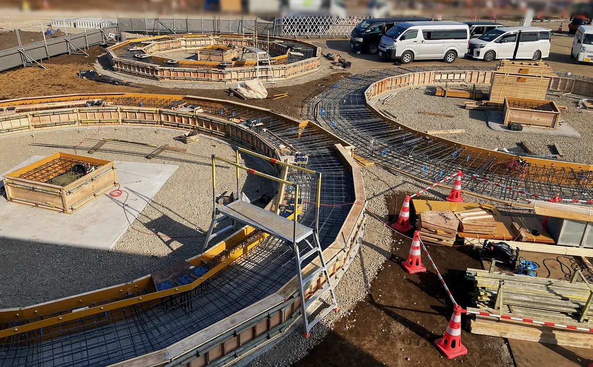 Photo of formwork assembly
